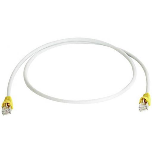 Telegärtner RJ45 (křížený) síťový kabel CAT 6A S/FTP 0.50 m šedá dvoužilový stíněný, s ochranou