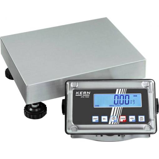 Kern SFE 300K-1LNM plošinová váha SFE 300K-1LNM Max. váživost 300 kg Rozlišení 100 g napájeno akumulátorem, přes napájecí zdroj do zásuvky vícebarevná