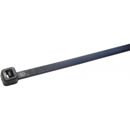 WKK 110299071, 110299071, stahovací pásky, 9 mm, 530 mm, černá, odolná vůči UV záření, 100 ks