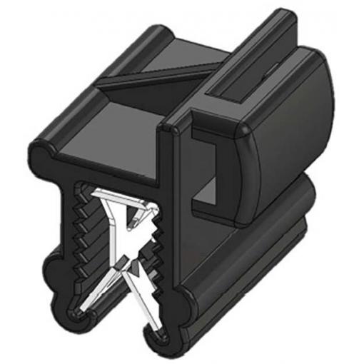 WKK 50097, stahovací pásky, 4.80 mm, 200 mm, černá, svazkování kabelů bočně vůči montáži, žárově stabilizované , odolná vůči povětrnostním vlivům, 1 ks