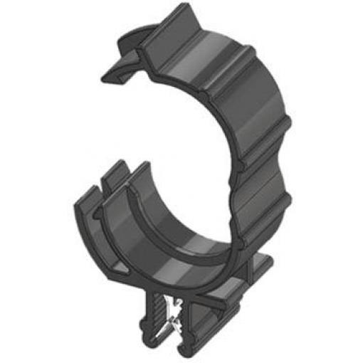 WKK Klip na hrany zástrčný ART005915 Průměr svazku (pevný)=17 mm tepelně stabilizovaná, kabelový svazek, podélná montáž černá 1 ks