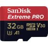 SanDisk Extreme® Pro paměťová karta microSDHC 32 GB Class 10, UHS-I, UHS-Class 3, v30 Video Speed Class vč. SD adaptéru, výkonnostní standard A1