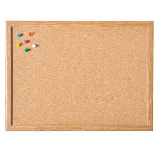 magnetoplan 121923 korková nástěnka s připínáčky hnědá korek 80 cm x 60 cm