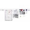 magnetoplan magnetická lišta 16151 (d x š) 100 cm x 5 cm bílá
