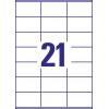Avery-Zweckform 3481 univerzální etikety 70 x 41 mm papír bílá 2100 ks trvalé inkoustová tiskárna, laserová tiskárna, barevná laserová tiskárna, kopírka,