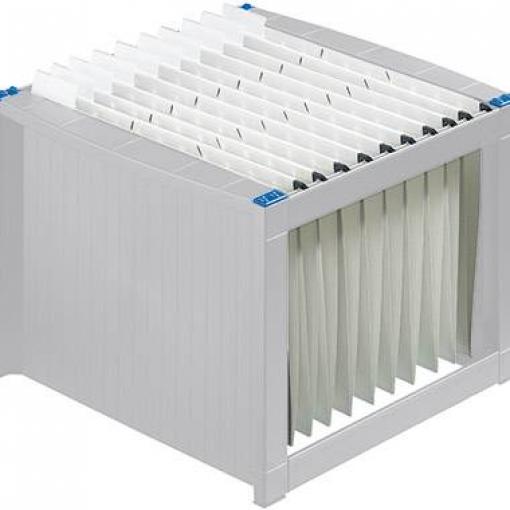 Helit box se závěsnými složkami Helit - Hängeregistraturregal - Blau, Hellgrau H6110084 světle šedá, modrá 1 ks