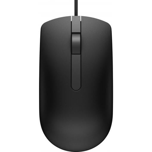 Dell MS116 optická myš, přenos USB, 3 tlačítko, 1000 dpi, černá