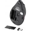 Perixx Perimice-718 ergonomická myš PS2 optická černá, červená 6 tlačítko 1600 dpi ergonomická