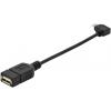 Digitus USB 2.0 adaptér [1x micro USB 2.0 zástrčka B - 1x USB 2.0 zásuvka A] AK-300313-002-S kulatý, dvoužilový stíněný, s funkcí OTG