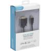 Digitus HDMI / DVI kabelový adaptér Zástrčka HDMI-A, DVI-D 18 + 1 pól Zástrčka 2.00 m černá DB-330300-020-S kulatý, pozlacené kontakty, dvoužilový stíněný HDMI