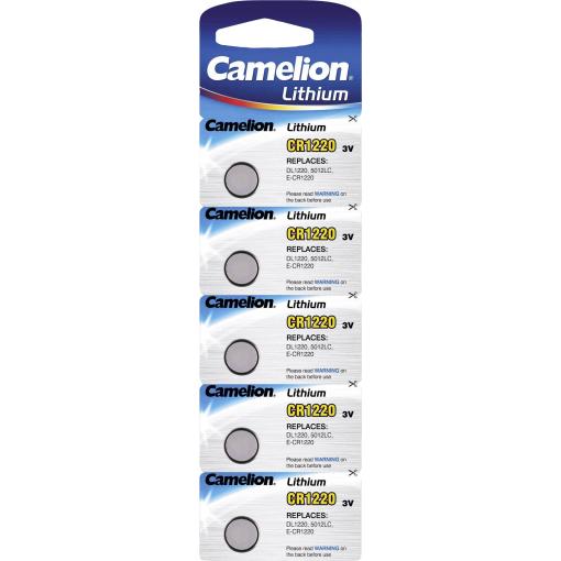 Camelion CR1220 knoflíkový článek CR 1220 lithiová 38 mAh 3 V 5 ks
