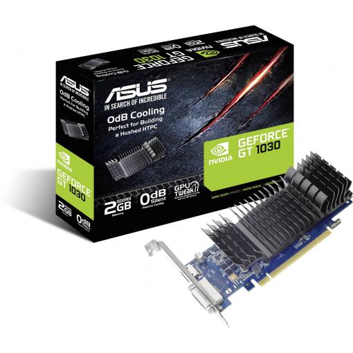 Asus grafická karta Nvidia GeForce GT1030 2 GB GDDR5 RAM PCIe HDMI™, DVI pasivní chlazení