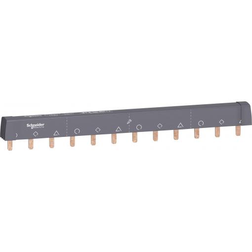 Schneider Electric A9XPH312 Fázová lišta A9X312 kobylka 3pólový 12 MOD. 100A Phase busbar bílá 1 ks