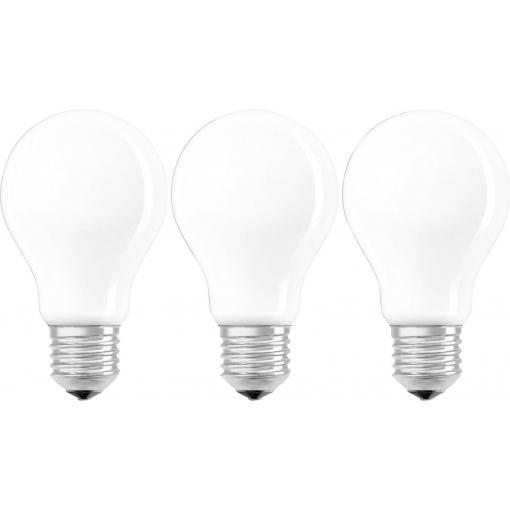 OSRAM HOMELIGHTING 4058075819351 LED Energetická třída (EEK2021) E (A - G) E27 klasická žárovka 7 W = 60 W teplá bílá (Ø x d) 60 mm x 105 mm 3 ks