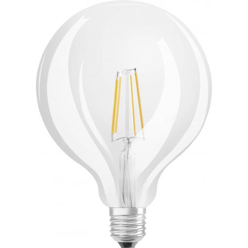 OSRAM HOMELIGHTING 4058075808942 LED Energetická třída (EEK2021) E (A - G) E27 kulatý tvar 7 W = 60 W teplá bílá (Ø x d) 125 mm x 173 mm GLOWdim , stmívatelná,
