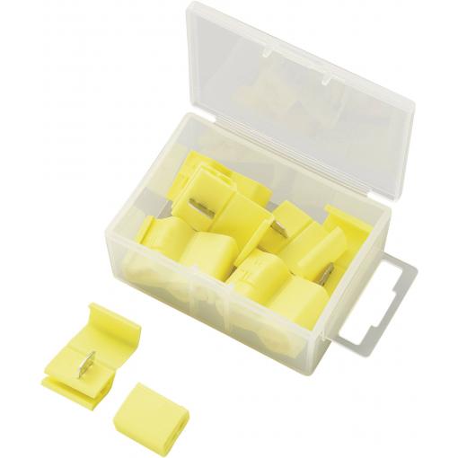 TRU COMPONENTS rychlospojka Pro kabel o rozměru: 0.75-2.5 mm² Tuhost (příčný řez): 0.75-2.5 mm² Pólů: 2 15 ks modrá