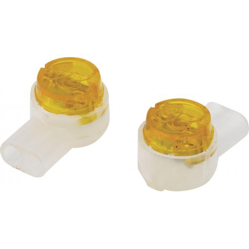 TRU COMPONENTS kabelová rychlosvorka Pro kabel o rozměru: 0.13-0.65 mm² Tuhost (příčný řez): 0.13-0.65 mm² Pólů: 2 100 ks žlutá
