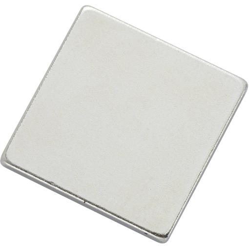 TRU COMPONENTS N35-202002 1564098 samolepicí magnet N35-202002 stříbrná (d x š) 20 mm x 20 mm 1 ks