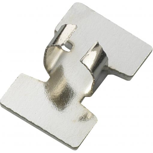 TRU COMPONENTS upevňovací příchytka samolepicí 543638 Průměr kabelového svazku (rozsah) 9.50 mm (max) stříbrná 1 ks