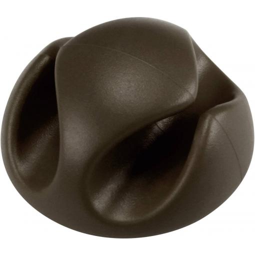 TRU COMPONENTS držák kabelu samolepicí 558356 Průměr kabelového svazku (rozsah) 8 mm (max) hnědá 1 ks