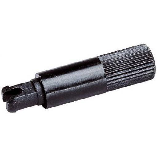 TRU COMPONENTS plastová hřídel černá 1 ks