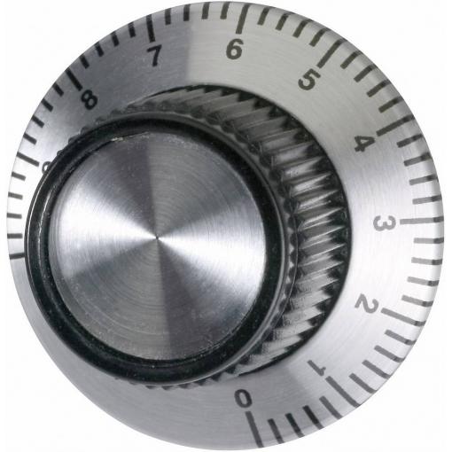 TRU COMPONENTS jemná stupnice hliník (eloxovaný) (Ø x v) 24 mm x 14 mm 1 ks