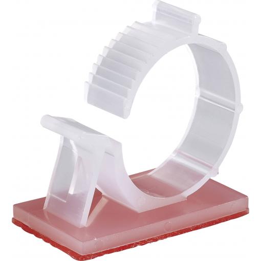TRU COMPONENTS WCN-25TT úchytka samolepicí 1386623 Průměr kabelového svazku (rozsah) 23 do 28 mm přírodní 1 ks