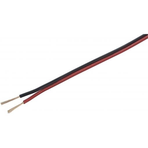 TRU COMPONENTS 1565746 reproduktorový kabel 2 x 0.8 mm² červená, černá 100 m