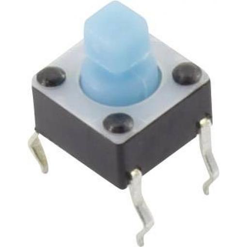 TRU COMPONENTS YST-1102T tlačítko 12 V/DC 0.05 A 1x vyp/(zap) bez aretace (d x š) 6 mm x 6 mm 1 ks