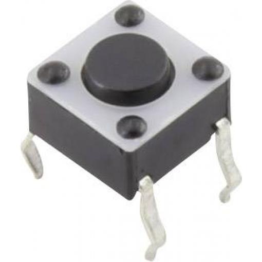 TRU COMPONENTS YST-1102 tlačítko 12 V/DC 0.05 A 1x vyp/(zap) bez aretace (d x š) 6 mm x 6 mm 1 ks