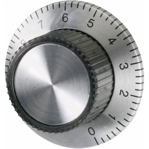 TRU COMPONENTS jemná stupnice hliník (eloxovaný) (Ø x v) 37 mm x 15 mm 1 ks