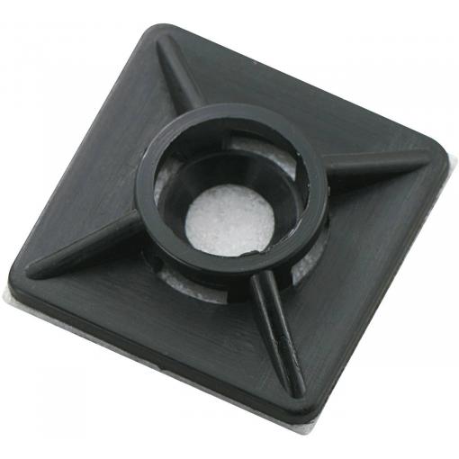 TRU COMPONENTS WCA19RBK úchytka 541314 Průměr kabelového svazku (rozsah) 3.60 mm (max) 4cestný vstup pro provlečení černá 1 ks