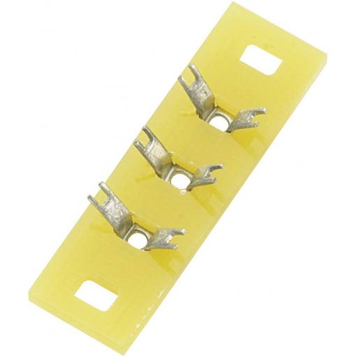 TRU COMPONENTS pájecí lišta jednořadá Počet pólů 3 epoxid (d x š x v) 30 x 9 x 1.5 mm 1 ks