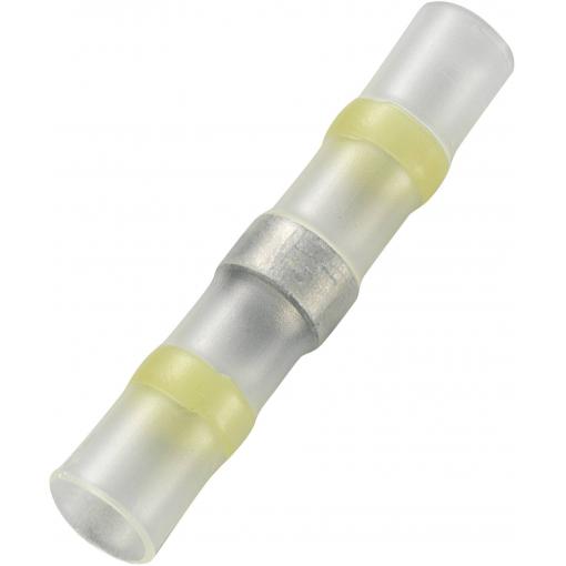 TRU COMPONENTS 736400 krimpovací spojka se smršťovací bužírkou 4 mm² 6 mm² plná izolace žlutá 1 ks