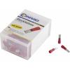 TRU COMPONENTS 745122 faston zásuvka Šířka zástrčky: 4.8 mm Tloušťka konektoru: 0.5 mm 180 ° částečná izolace červená 100 ks
