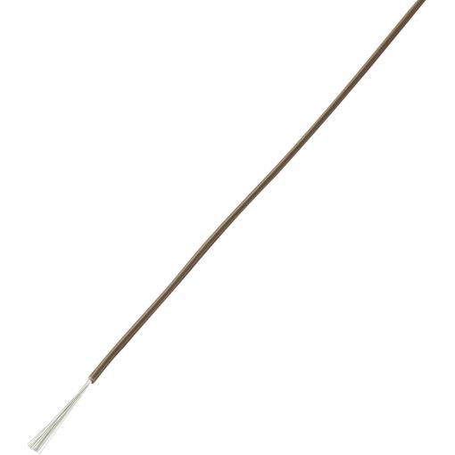 TRU COMPONENTS 1566837 lanko/ licna, LiY, 1 x 0.14 mm², hnědá, 100 m