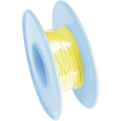 TRU COMPONENTS 1566860 navíjecí drát, Wire Wrap, 1 x 0.05 mm², žlutá, 15 m
