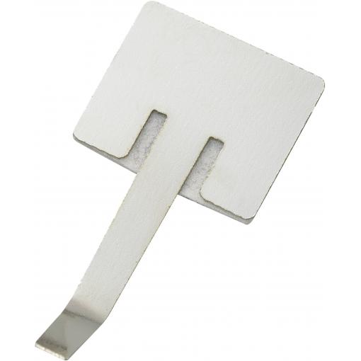 TRU COMPONENTS upevňovací příchytka samolepicí 543655 Průměr kabelového svazku (rozsah) 6 mm (max) stříbrná 1 ks