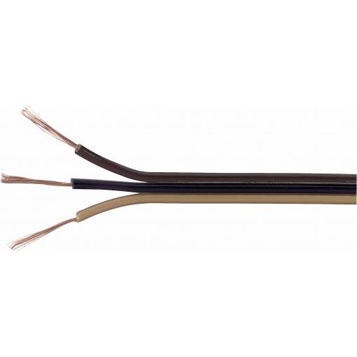 TRU COMPONENTS 1567057 lanko/ licna 3 x 0.14 mm² světle hnědá, černá, tmavě hnědá 25 m
