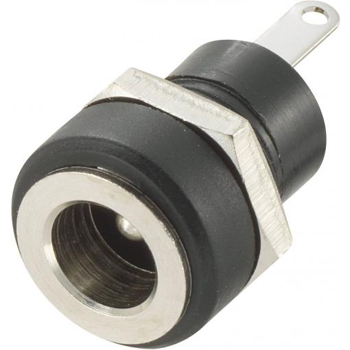 TRU COMPONENTS nízkonapěťový konektor zásuvka, vestavná vertikální 4.9 mm 1.65 mm 1 ks
