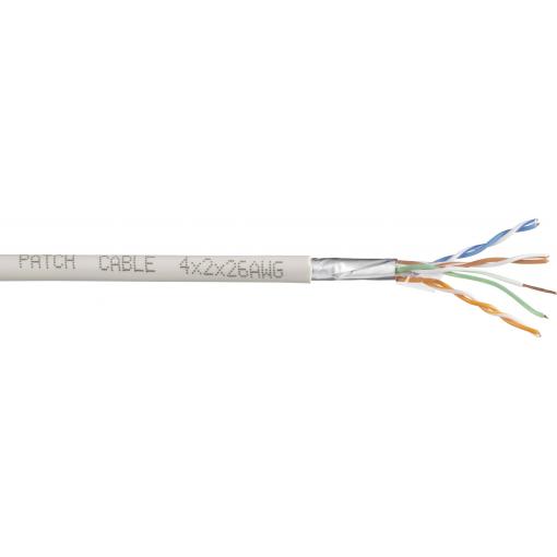 TRU COMPONENTS ethernetový síťový kabel CAT 6 U/UTP 4 x 2 x 0.27 mm² bílá 100 m