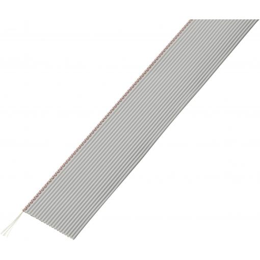 TRU COMPONENTS 1567187 plochý kabel Rastr (rozteč): 1.27 mm 20 x 0.035 mm² šedá 30.5 m