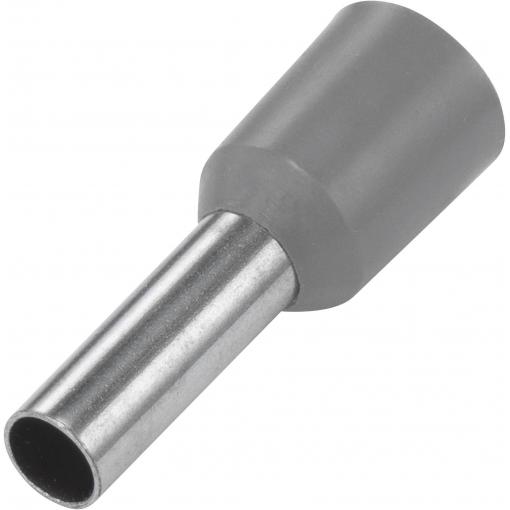 TRU COMPONENTS 1091282 dutinka 4 mm² částečná izolace šedá 100 ks