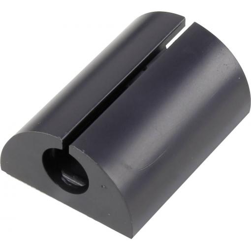 TRU COMPONENTS kabelová spona 1226943 Průměr kabelového svazku (rozsah) 8 mm (max) pro úhlovou montáž černá 1 ks
