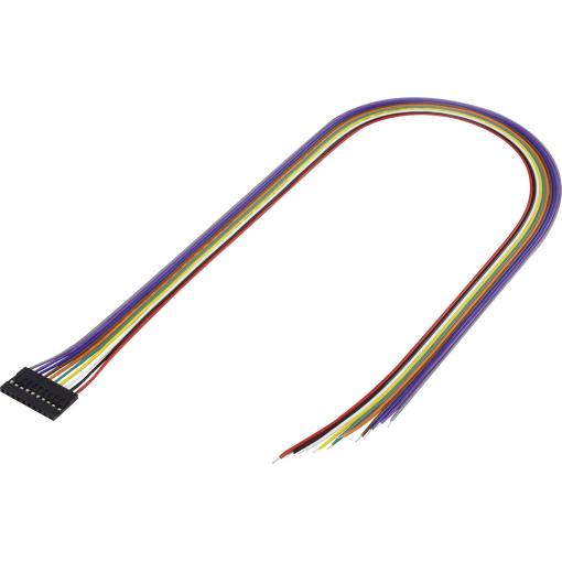 TRU COMPONENTS zásuvkový konektor s vodiči 10, rozteč 2.54 mm, 1244006, 1 ks