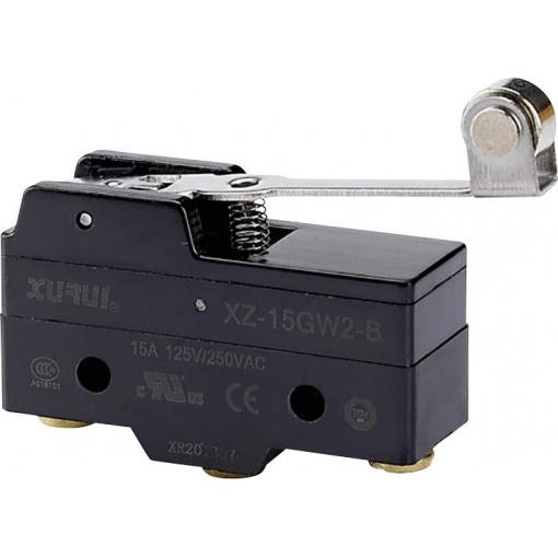 TRU COMPONENTS XZ-15GW2-B mikrospínač 250 V/AC 15 A 1x zap/(zap) bez aretace 1 ks