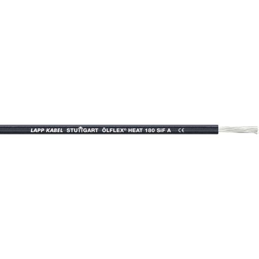 LAPP 1249588/500 vysokoteplotní vodič, ÖLFLEX® HEAT 180 SiF A, 1 x 6 mm², červená, 500 m