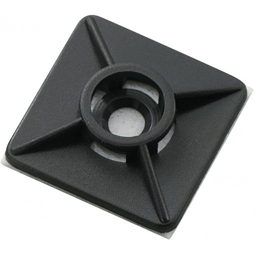 TRU COMPONENTS WCA26RBK úchytka 541541 Průměr kabelového svazku (rozsah) 4.80 mm (max) 4cestný vstup pro provlečení černá 1 ks