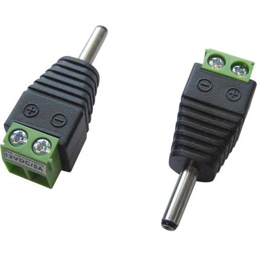 TRU COMPONENTS LT-DC3.5M nízkonapěťový konektor zástrčka, rovná 3.5 mm 1.3 mm 1 ks