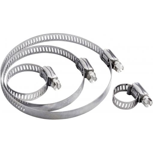TRU COMPONENTS Objímka se spirálovým závitem 544920 Průměr kabelového svazku (rozsah) 16 do 23 mm šestihranná hlava šroubu stříbrná 1 ks